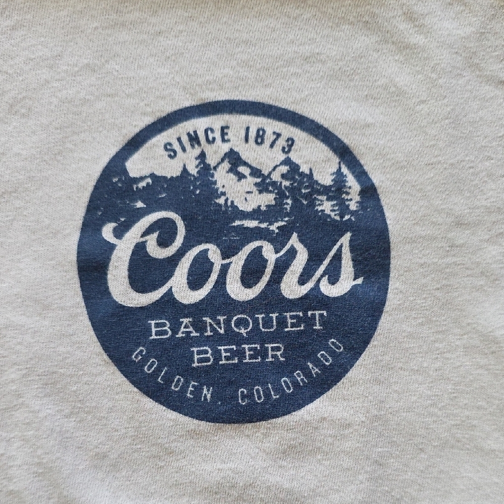 Coors Banquet Beer Graphic Tee Size Medium 100% Cotton Vintage Style - Picture 4 of 6
